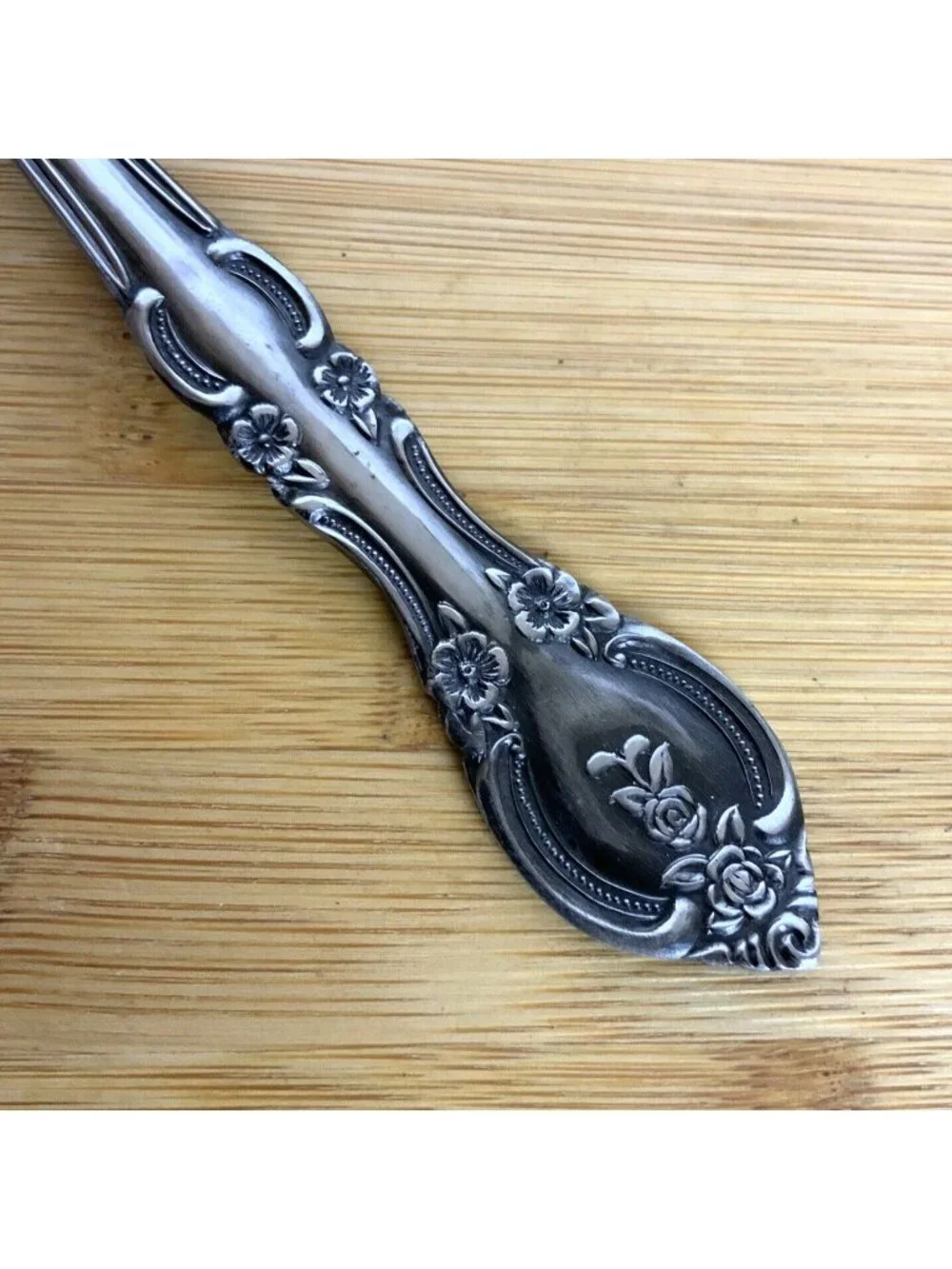 Marseilles Stainless Steel Dinner Forks Set Of 3 Floral Design Made In Japan